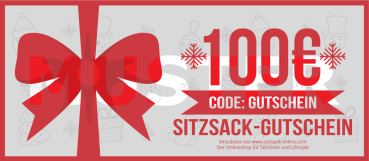 Sitzsack Geschenkgutschein 100€