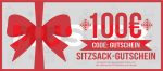 Sitzsack Geschenkgutschein 100€
